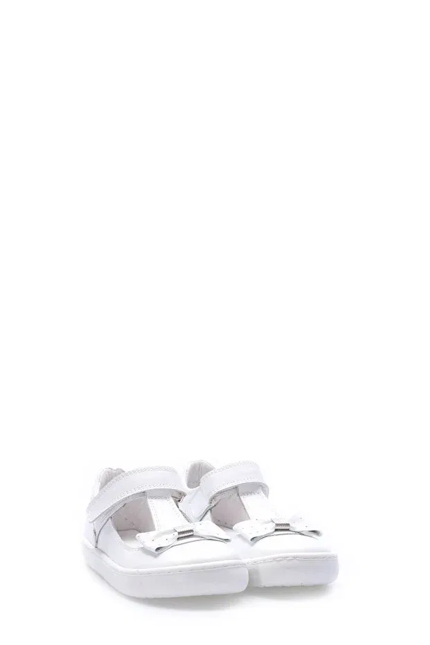Детские повседневные туфли для девочек из натуральной кожи Mirgeshoes, White