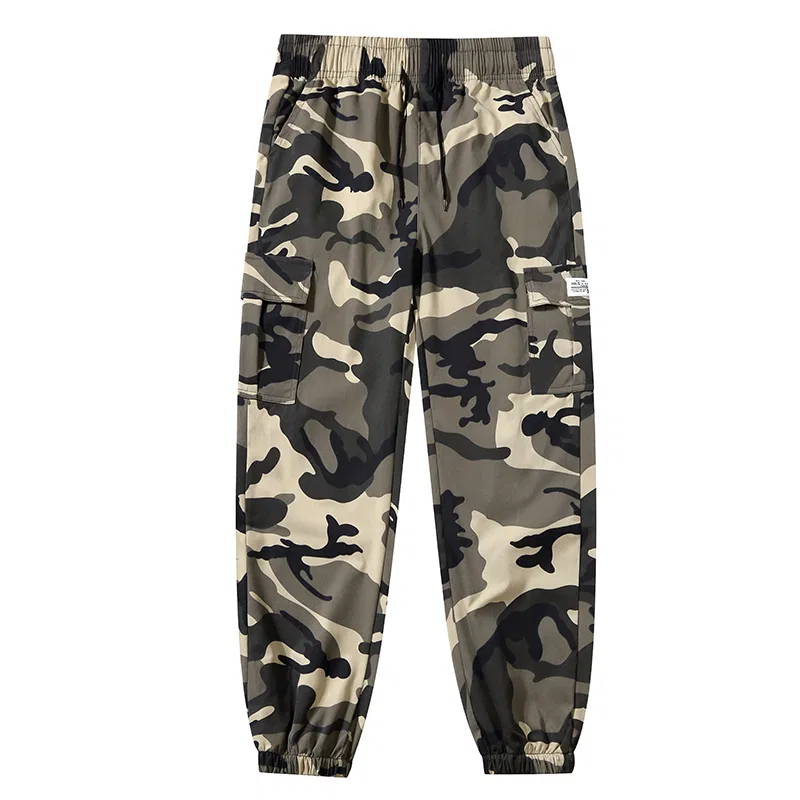 Детские повседневные штаны с манжетами Casual Pants, Sugarfunk, Upgraded Camouflage Khaki