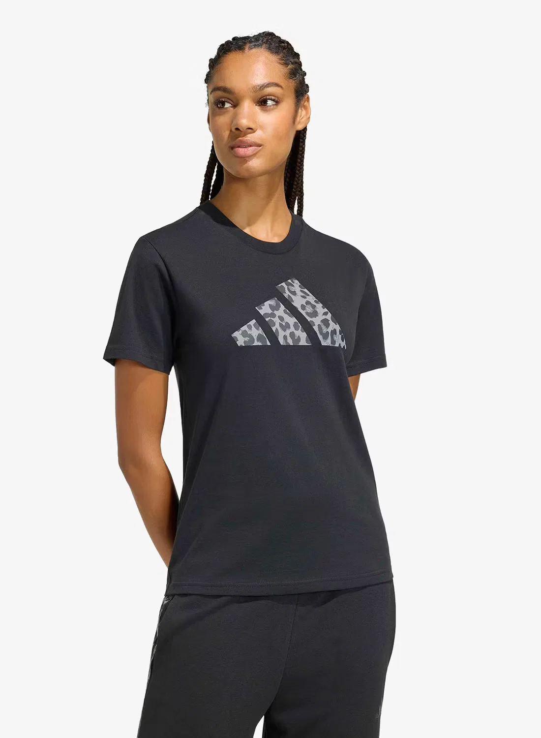 Футболка с принтом Animal graphic Adidas, черный