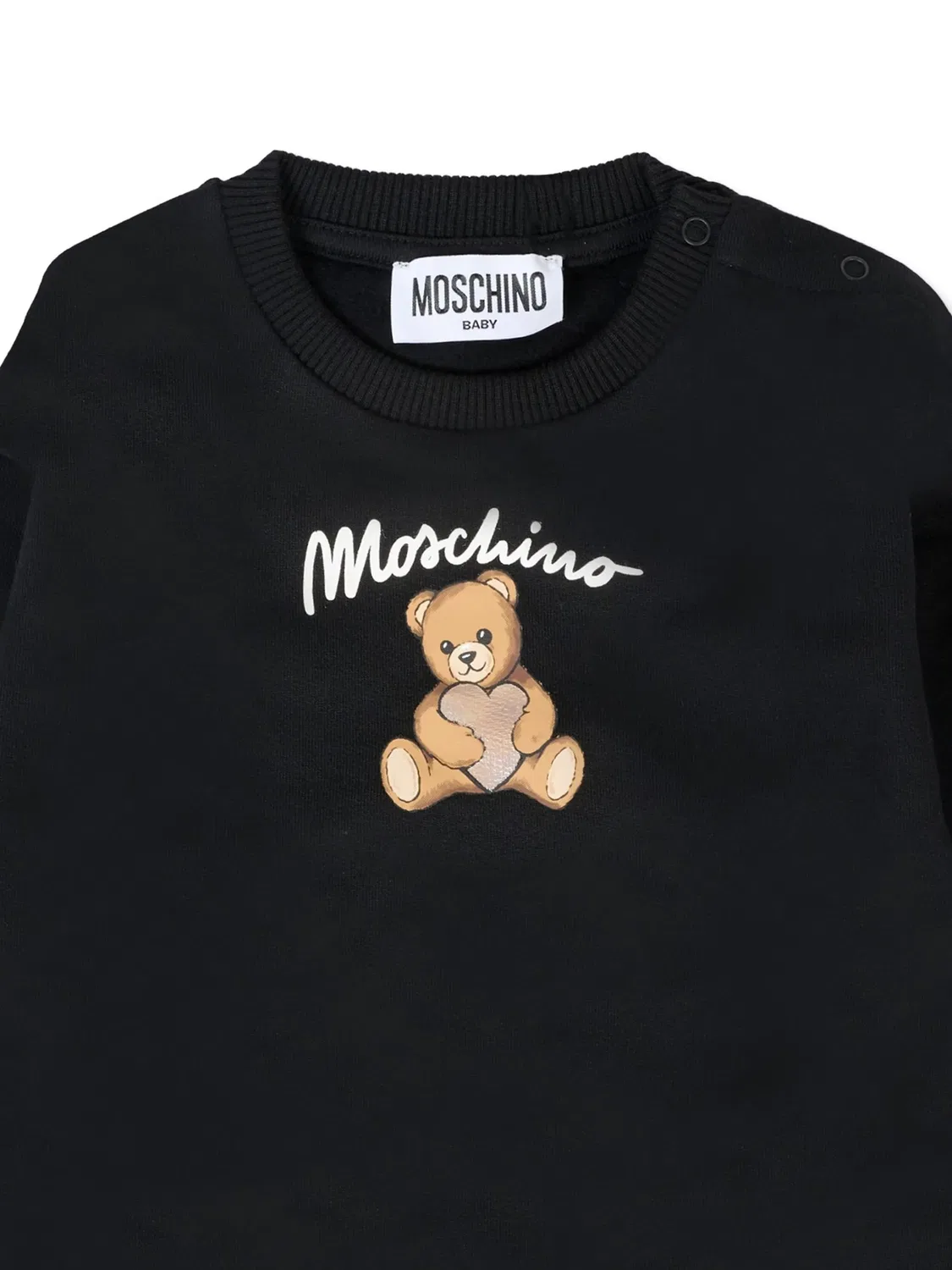 Толстовка с принтом "Медвежонок" Moschino, черный — фото 2