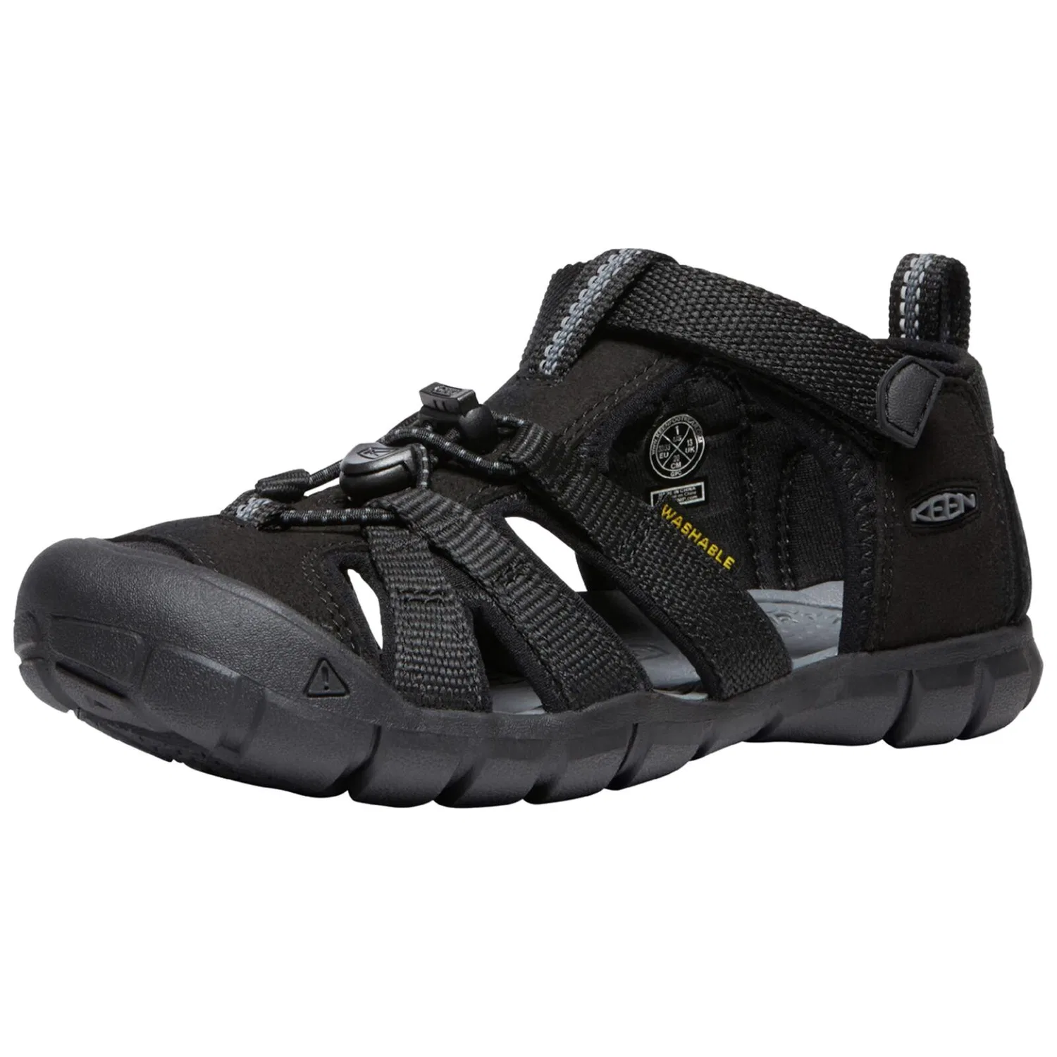 Детские сандалии с быстрой шнуровкой Seacamp II CNX KEEN, Schwarz 909