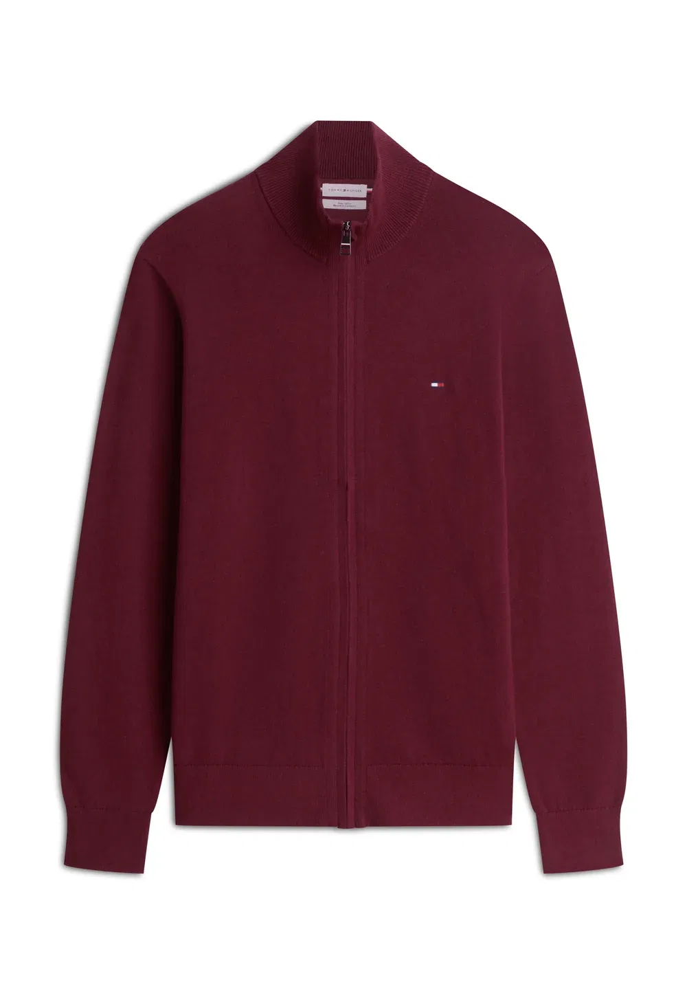 Пима - кардиган Tommy Hilfiger, Burgundy — фото 4