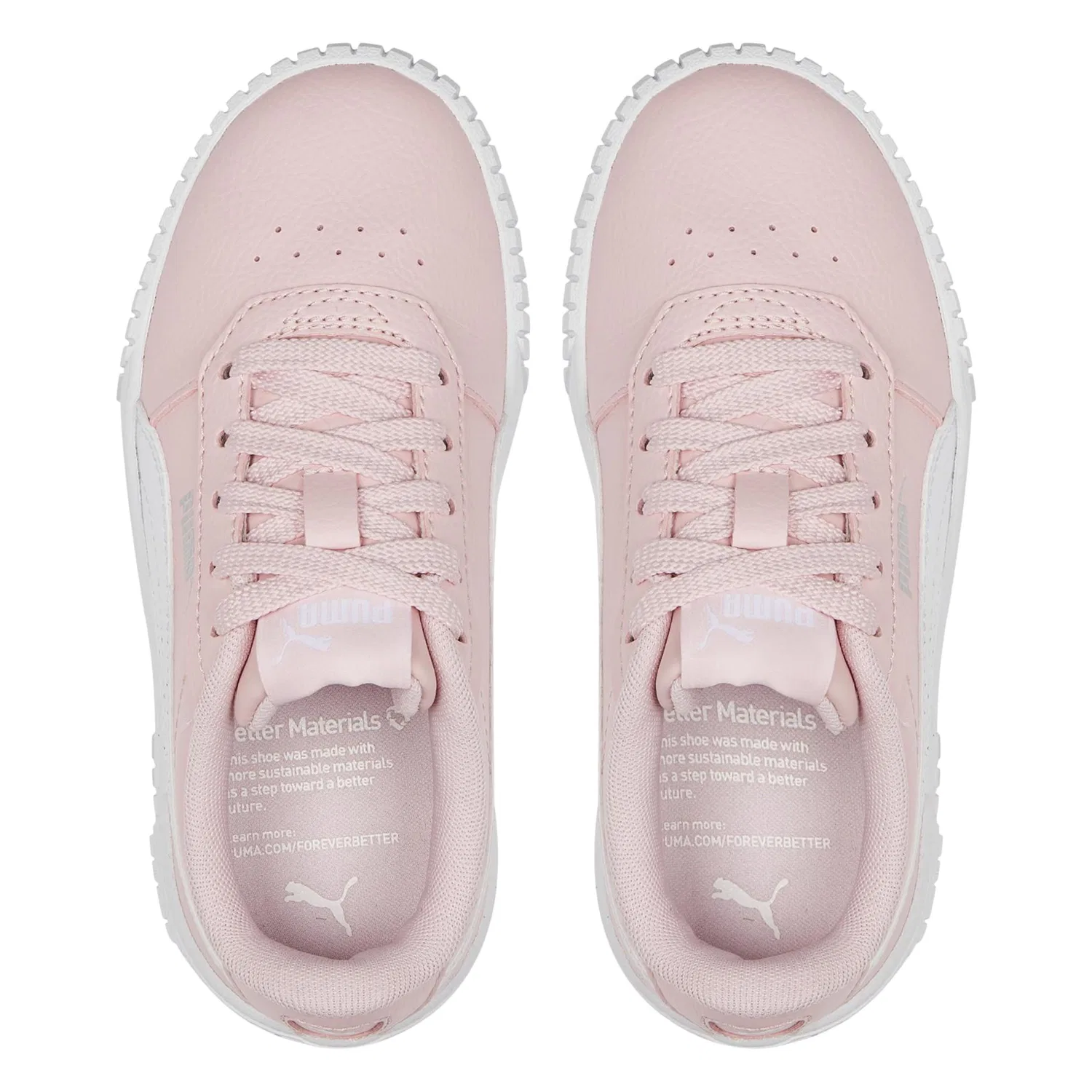 Детские кроссовки с логотипом Carina Puma, Rosa Weiss