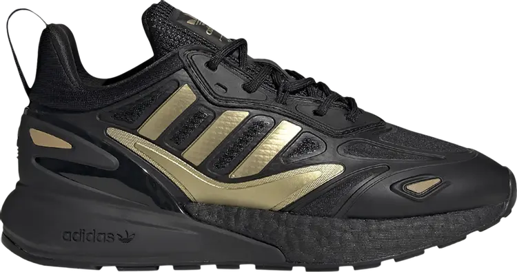 

Кроссовки Adidas ZX 2K Boost 2.0 J 'Black Gold Metallic', черный