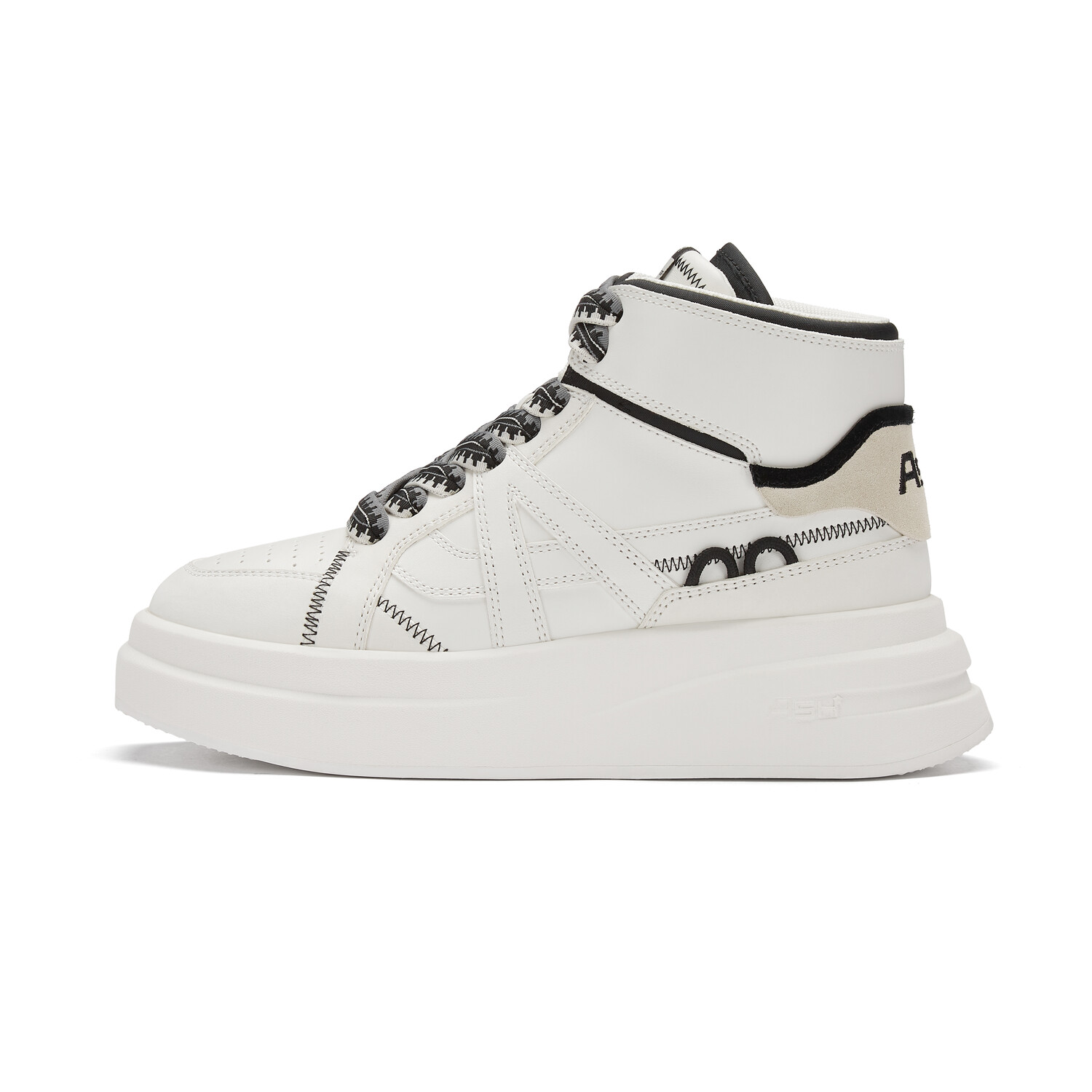 

Кроссовки ASH Skateboarding Shoes Women's High-top, фуксия, Розовый, Кроссовки ASH Skateboarding Shoes Women's High-top, фуксия