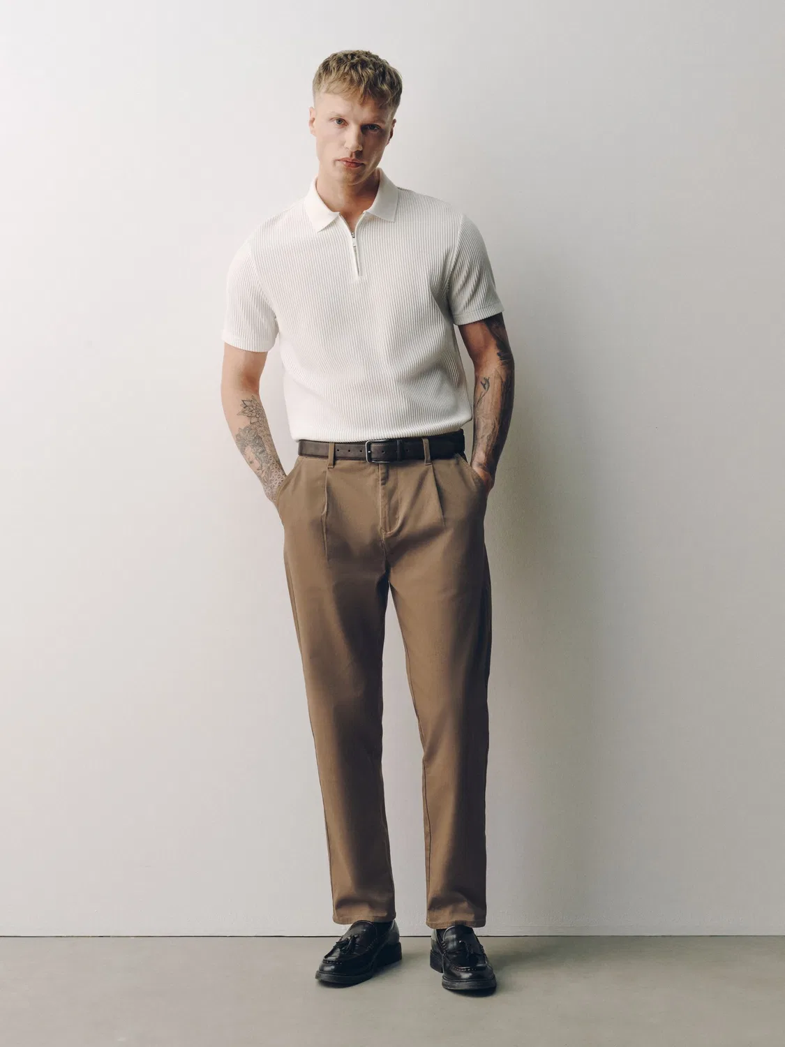 Чиносы Regular Tapered Fit Next, коричневый
