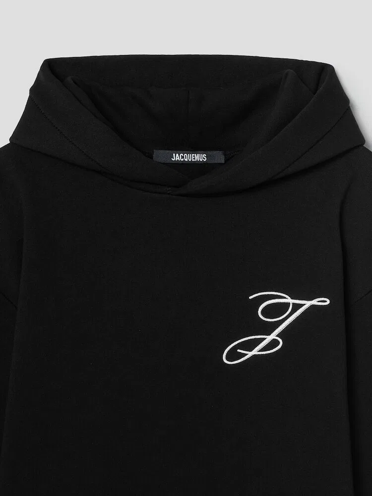 Футболка с длинным рукавом оверсайз Logo JACQUEMUS, Black — фото 3