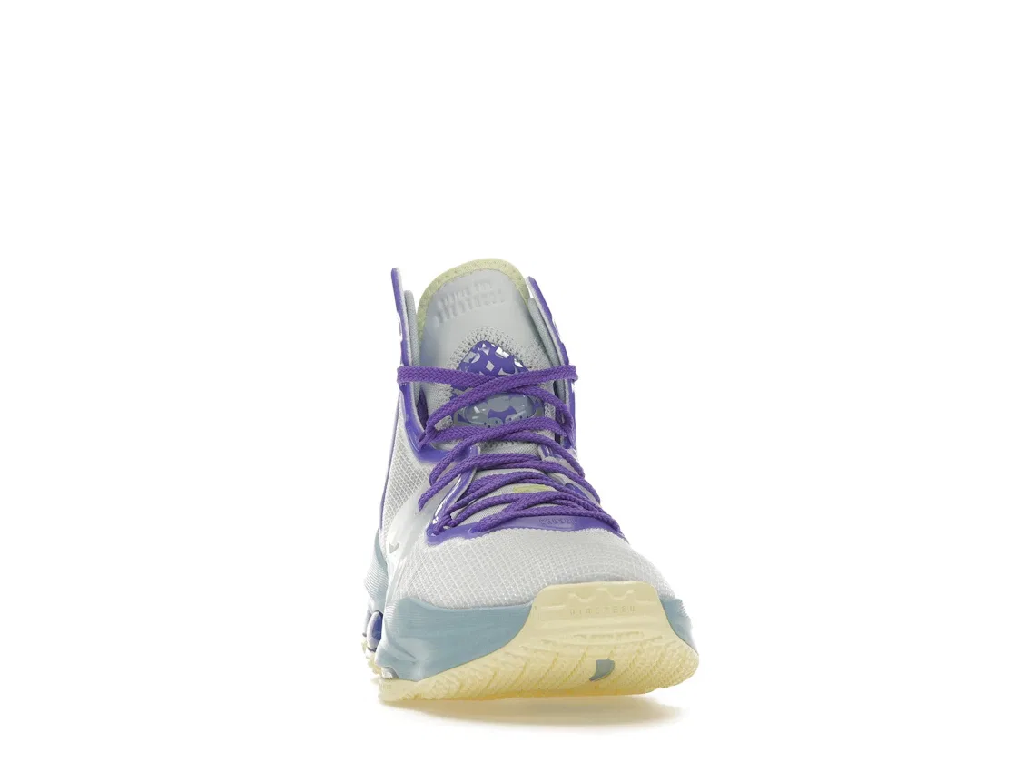 Детские кроссовки для баскетбола Nike LeBron 19, Aura/Citron Tint — фото 2