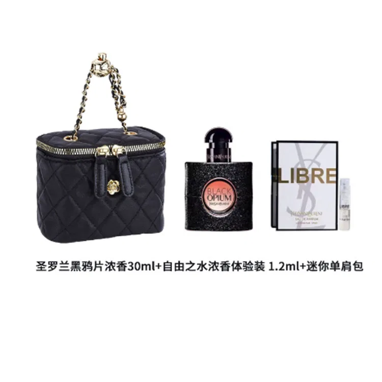 Женский парфюмерный набор Black Opium и Libre с мини-сумкой, Yves Saint Laurent, Black Opium — фото 4