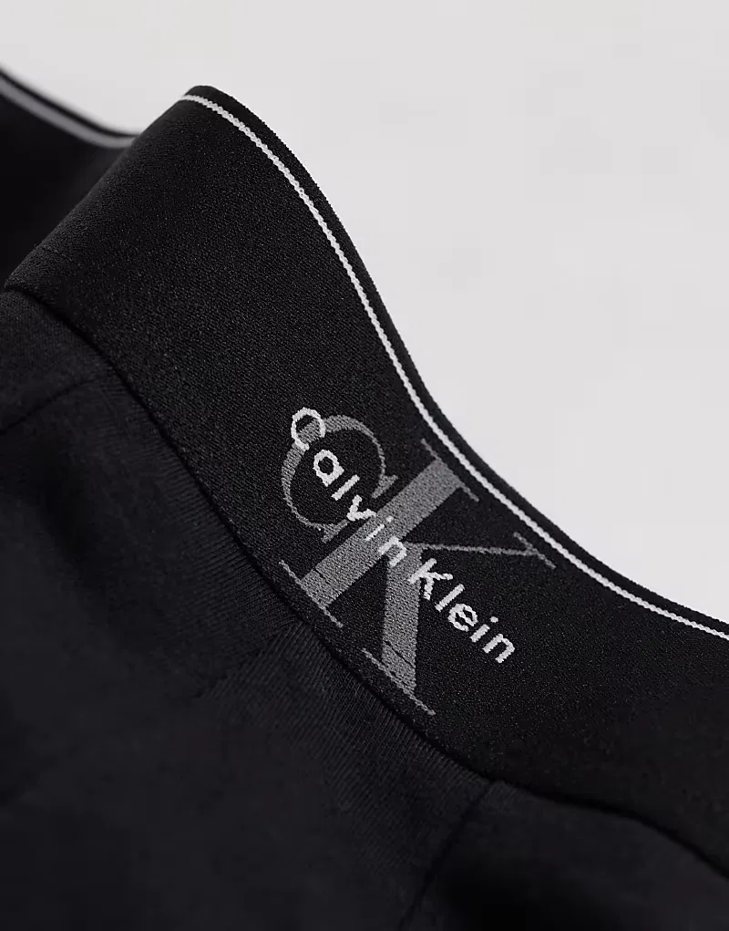 Трусы Monogram Cotton 3 шт Calvin Klein, черный — фото 2