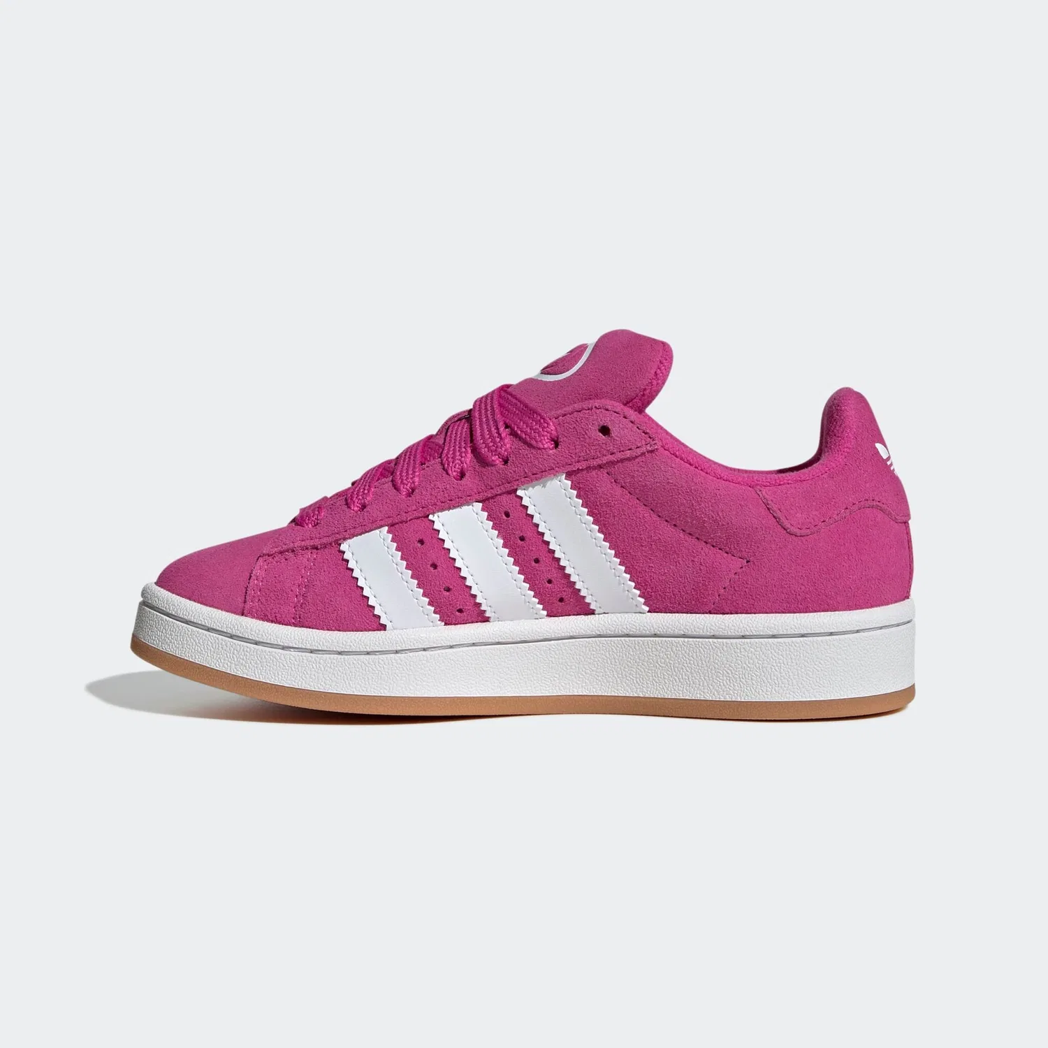 Детские кроссовки с ретро-дизайном Campus 00s Adidas Originals, Semi Lucid Fuchsia / Cloud White / Gum 2 — фото 3