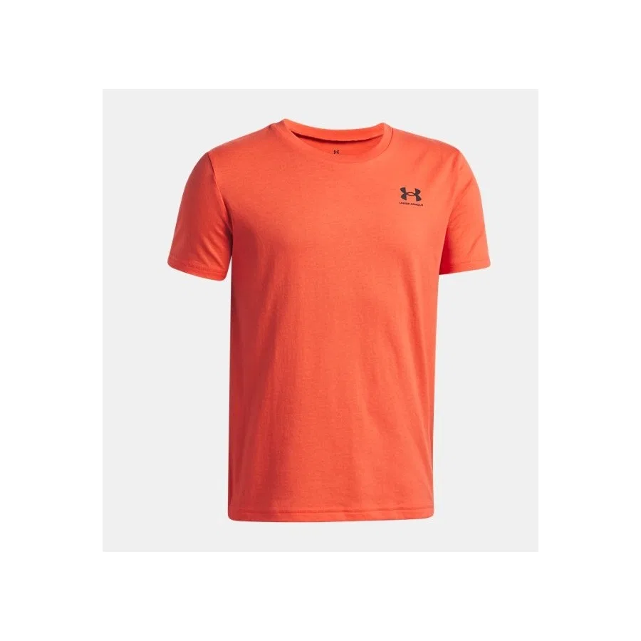 Футболка с коротким рукавом, хлопковая, Ua Sportstyle Lc Under Armour, Зеленый — фото 3
