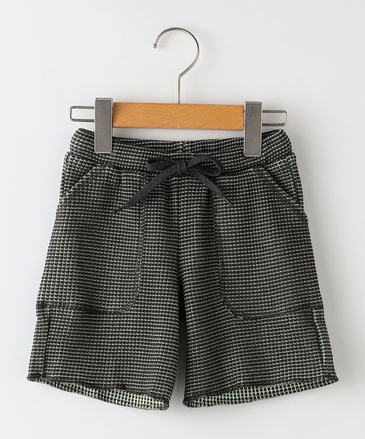 ГОРА 10.: 95~140 см / Двухцветные вафельные шорты SHIPS KIDS, Charcoal Gray — фото 3