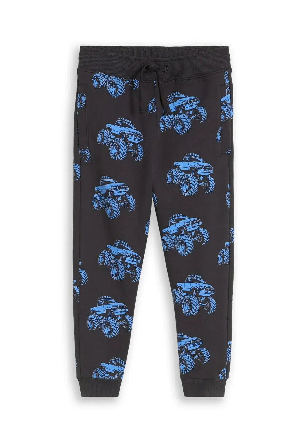 Базовые спортивные штаны Hosen & Chino mit Muster - спортивные штаны Tom Tailor, Grey Blue Monster Truck Design