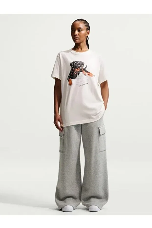 Женская футболка с принтом Classic bf dog tee Nike, Beige — фото 4
