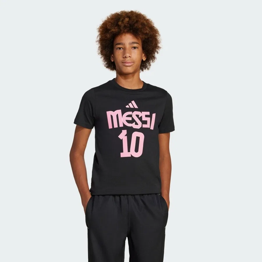 Детская футболка с принтом Messi Name and Number Graphic Tee adidas, Синий