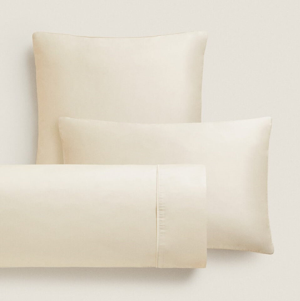 

Наволочка Zara Home (500 Thread Count) Sateen, бежевый