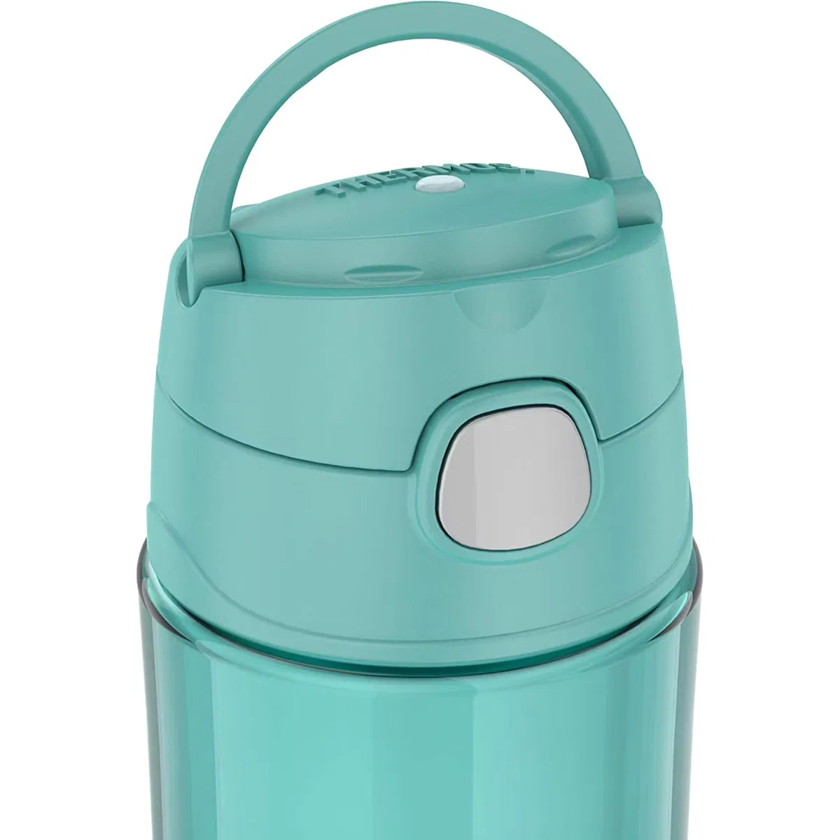 Детская бутылка для воды 470 мл с трубочкой и ручкой Funtainer Thermos, Aqua — фото 3