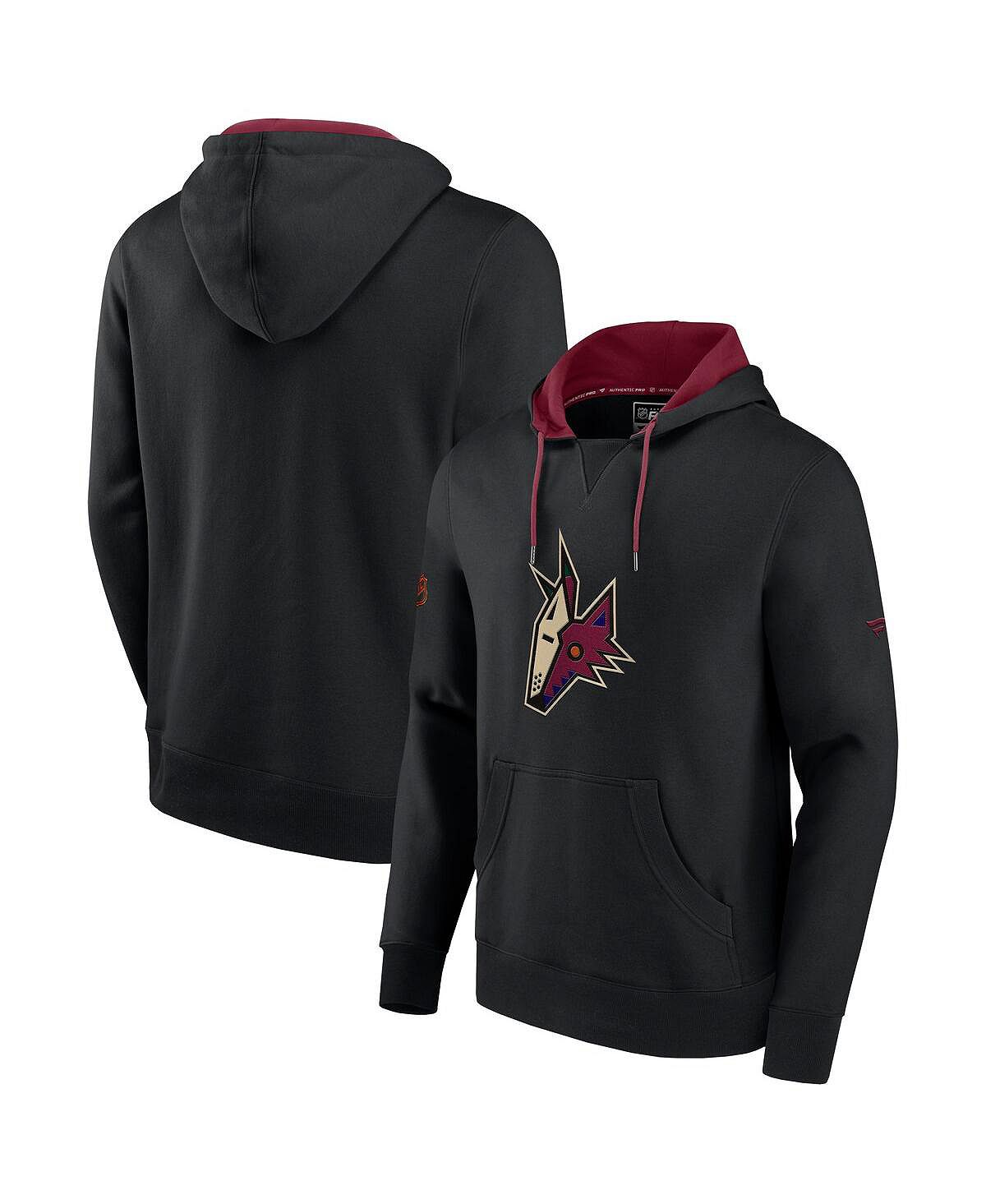 

Мужская фирменная толстовка с капюшоном arizona coyotes special edition 2.0 team logo черного и гранатового цвета с логотипом команды Fanatics, мульти