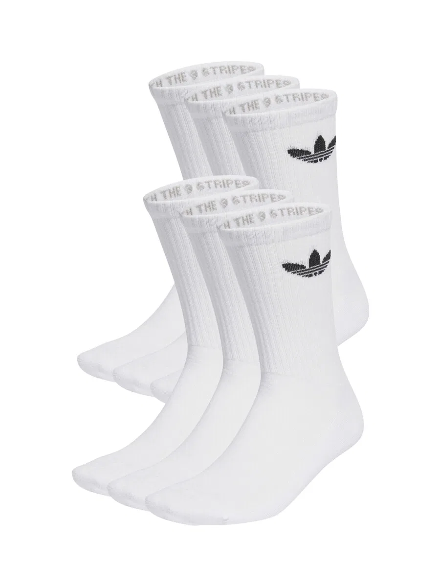 Носки ADIDAS ORIGINALS 'Trefoil Cushion' белого цвета