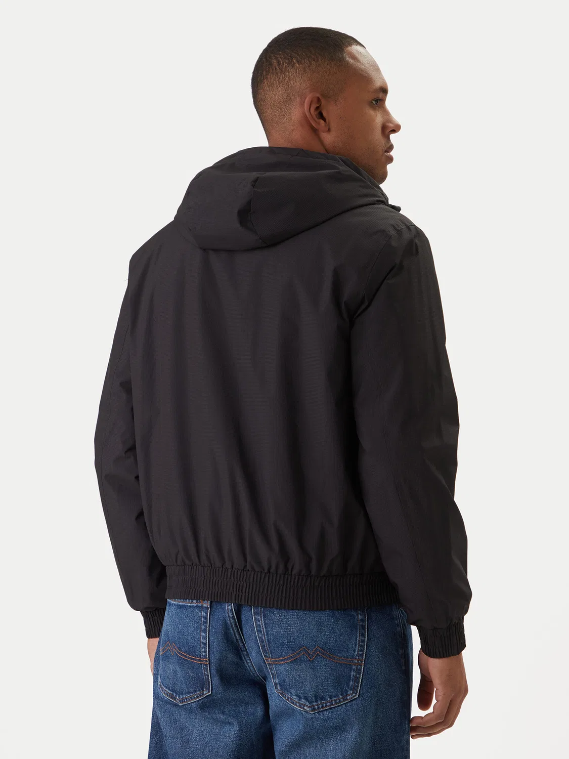Мужская демисезонная куртка стандартного кроя Harrington Calvin Klein, черный — фото 3