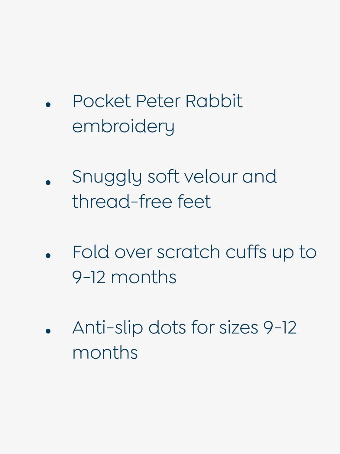 Комбинезон велюровый Peter Rabbit Jojo Maman Bébé, синий — фото 4