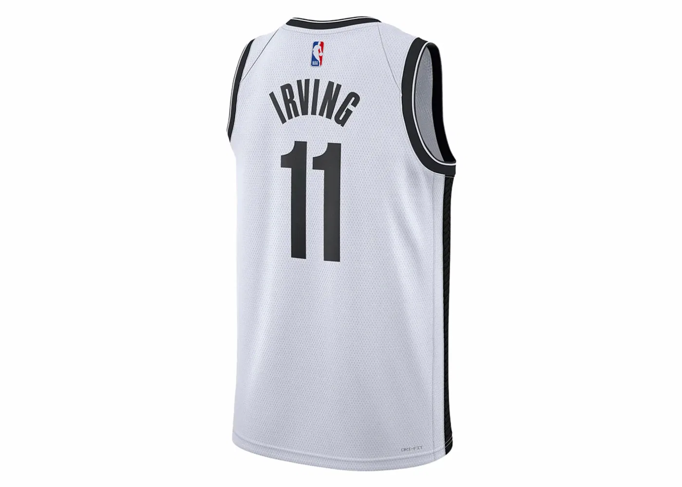Мужская баскетбольная джерси Nike NBA Brooklyn Nets Kyrie Irving Association Edition 2023/24, Cloud White/Core Black — фото 2
