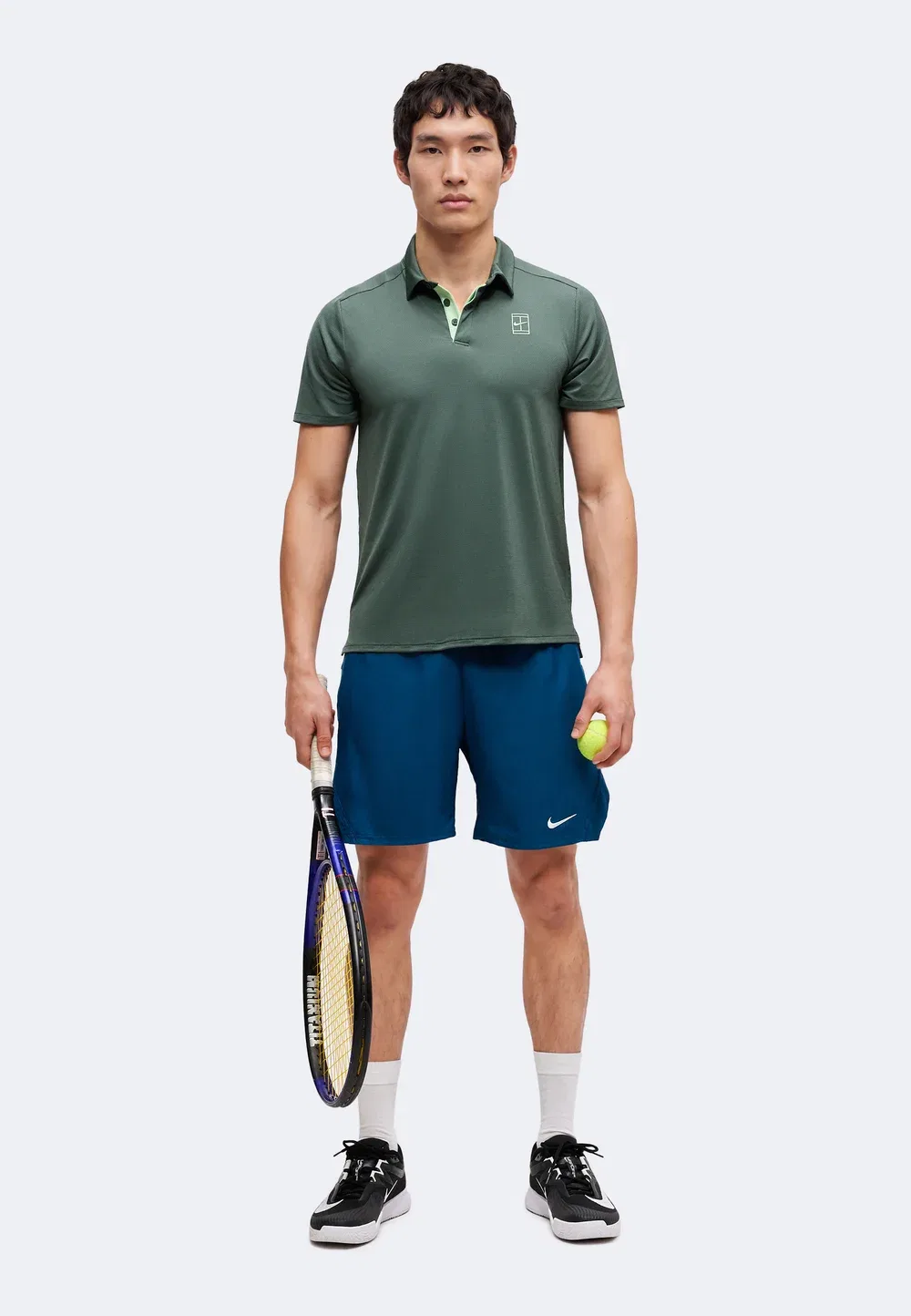 Рубашка поло Nike Performance, Camo Green/Cucumber Calm — фото 2
