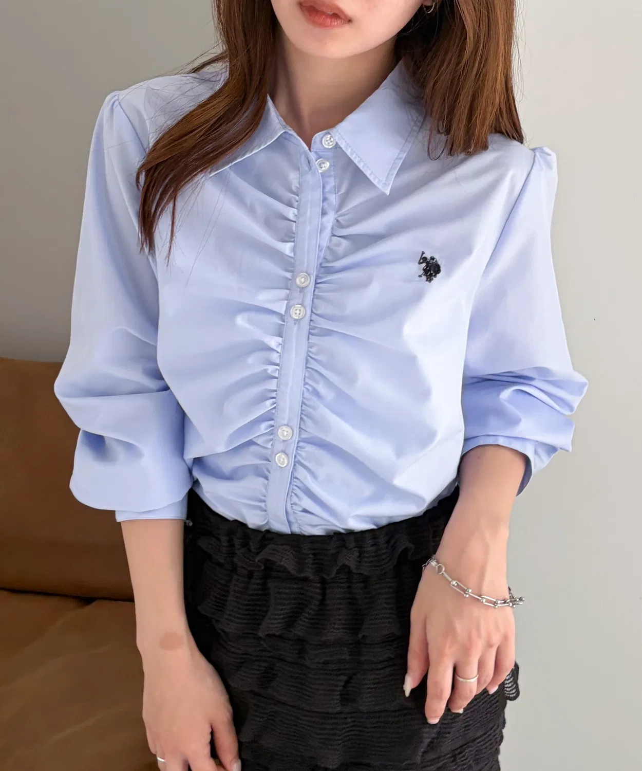 Женская рубашка с длинным рукавомU.S. POLO ASSN., Blue