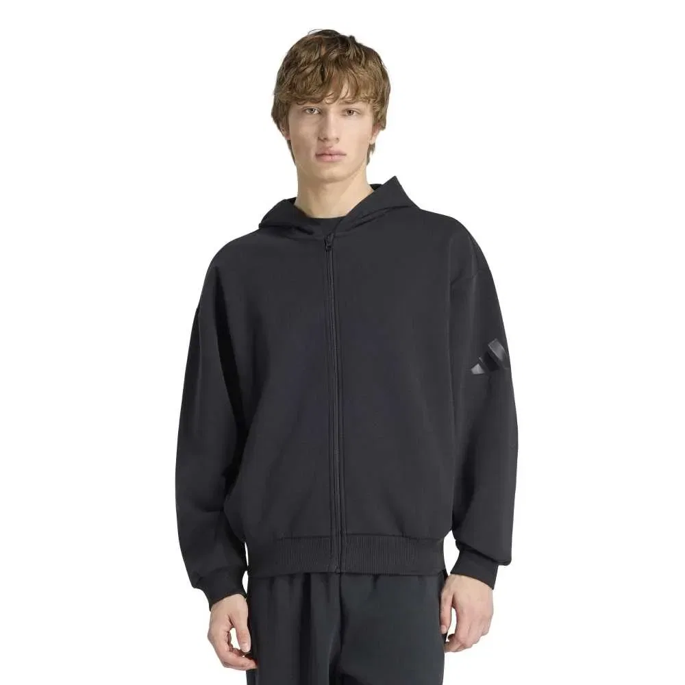 Мужской свитшот с молнией Soft Lux Adidas, Black