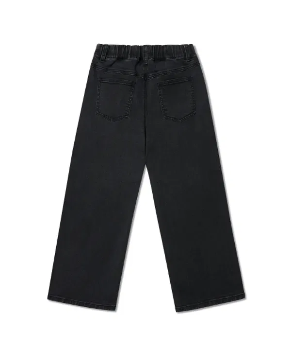 Джинсы широкие, Musinsa Standard Kids, Wash Black — фото 4