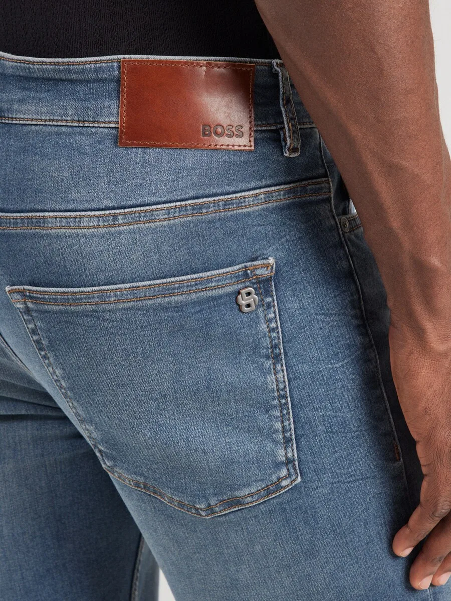Джинсы BOSS Slim fit 'DELAWARE' синего цвета — фото 2