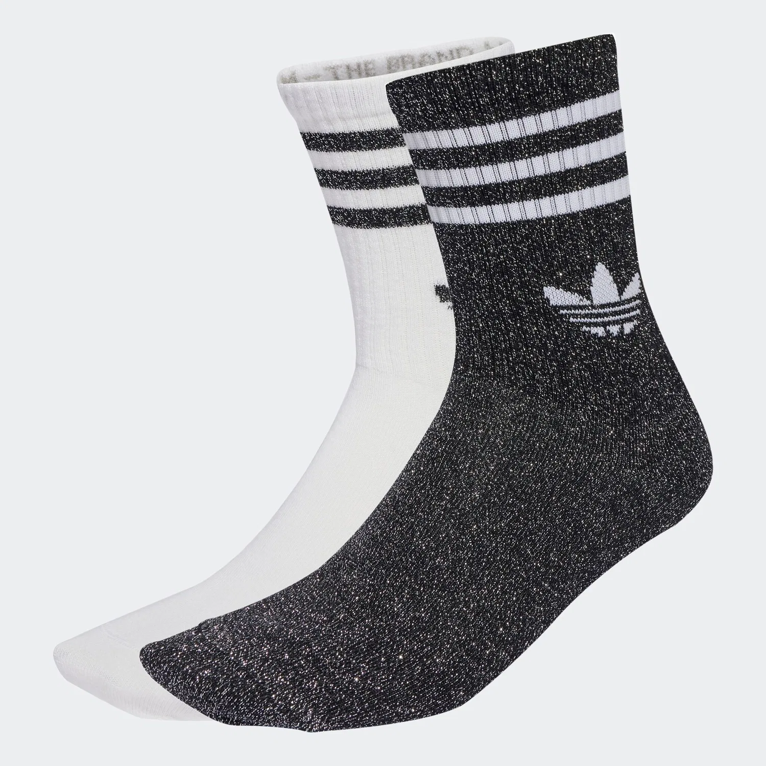 Женские носки с блестками Adidas Originals, Black/White