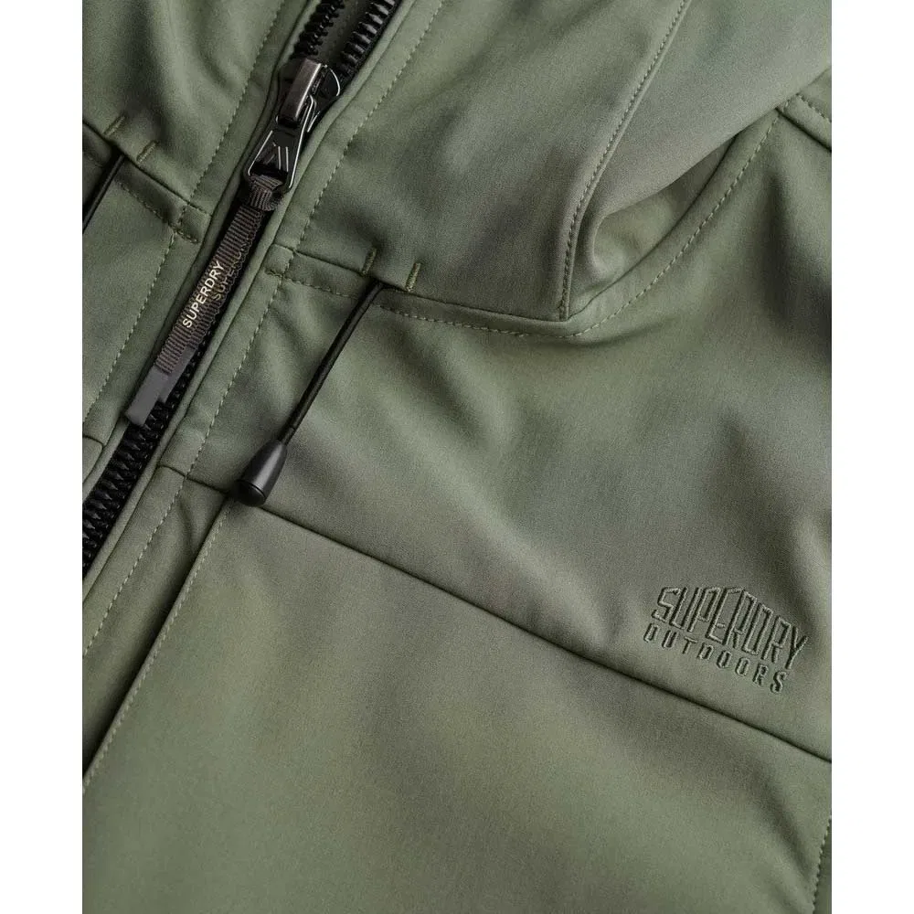 Куртка Softshell Trekker Superdry, зеленый — фото 2