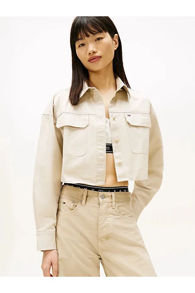 Женская рубашка хлопковая Tommy Hilfiger, Beige