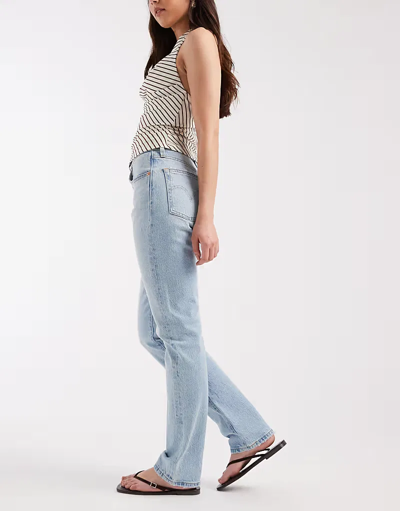 Прямые джинсы Levi's 501 светлого оттенка — фото 2
