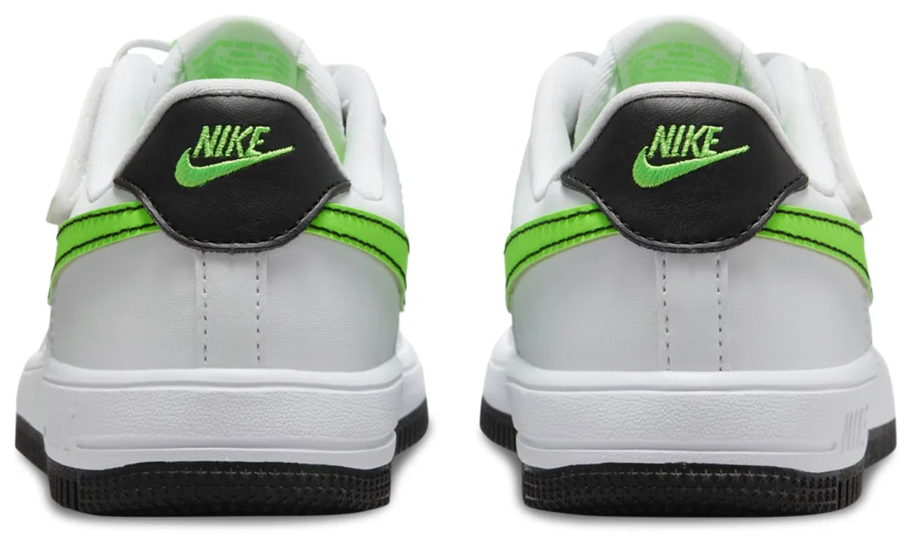 Кроссовки для мальчиков Air Force 1 Low EasyOn Nike, цвет White/Green Strike/Black — фото 3