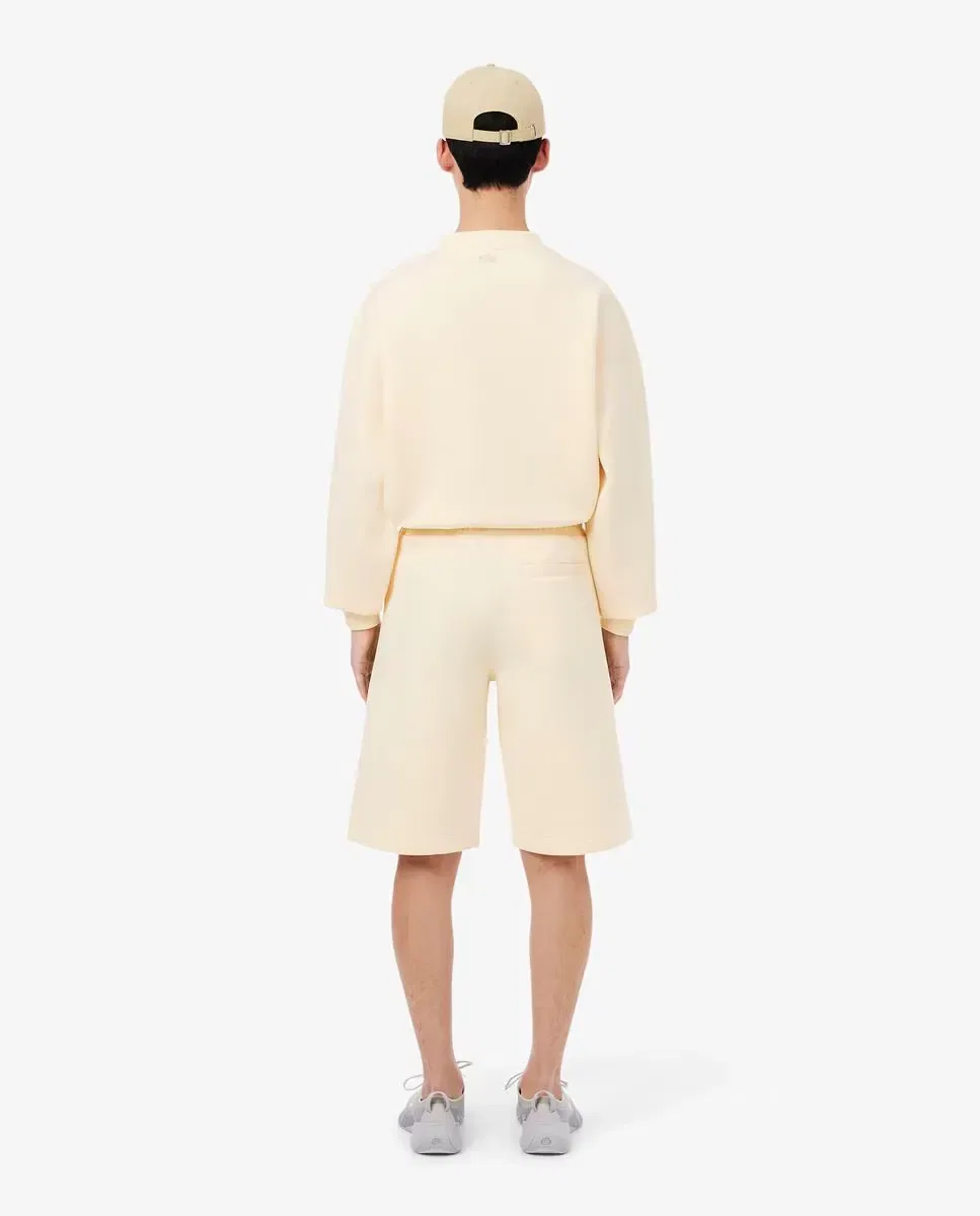 Мужские шорты свободного кроя из интерлока Lacoste, Beige — фото 2