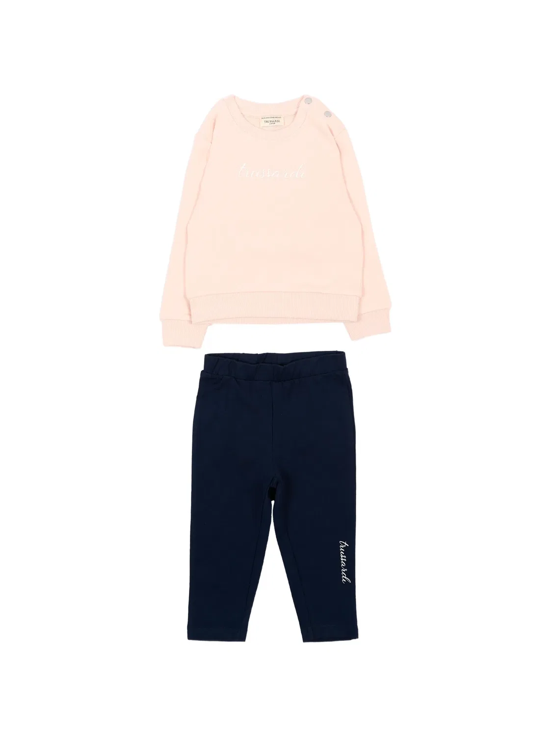 Спортивный костюм с логотипом Trussardi Junior, розовый
