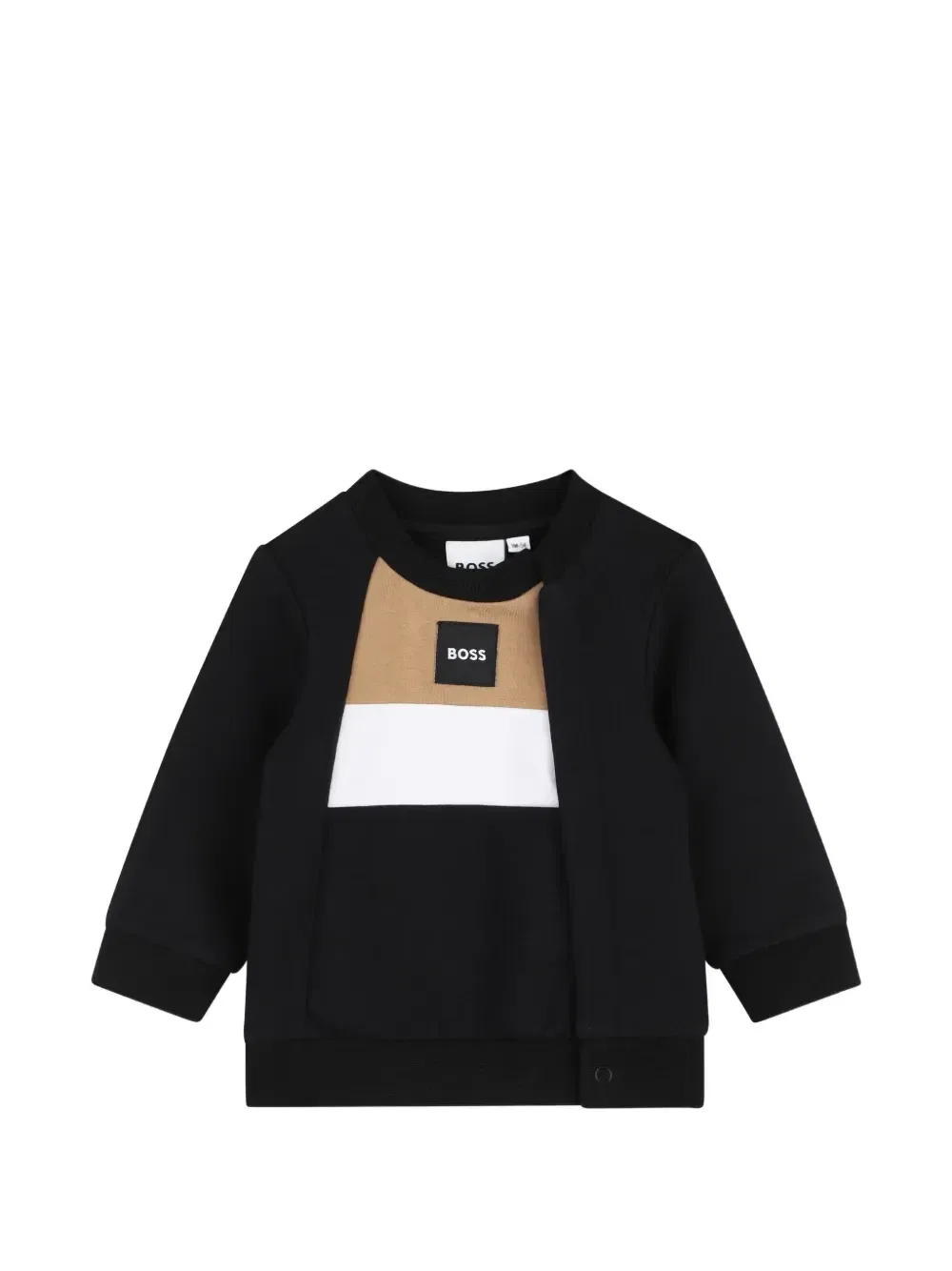 Спортивный костюм с нашивкой-логотипом Boss Kidswear, черный — фото 3