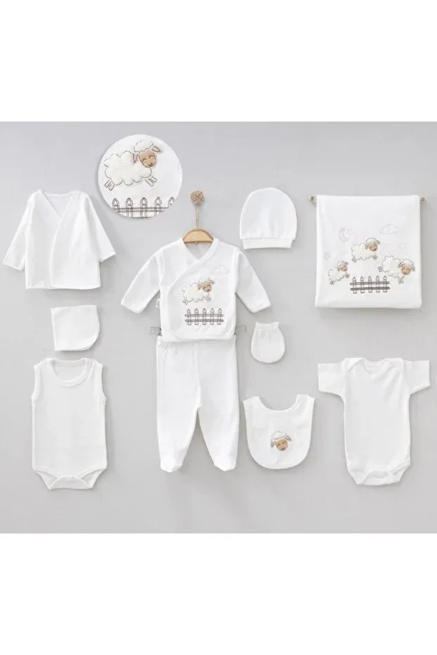 Детский комплект одежды для новорожденных с принтом 100% хлопок Bys Baby Fashion, White — фото 3