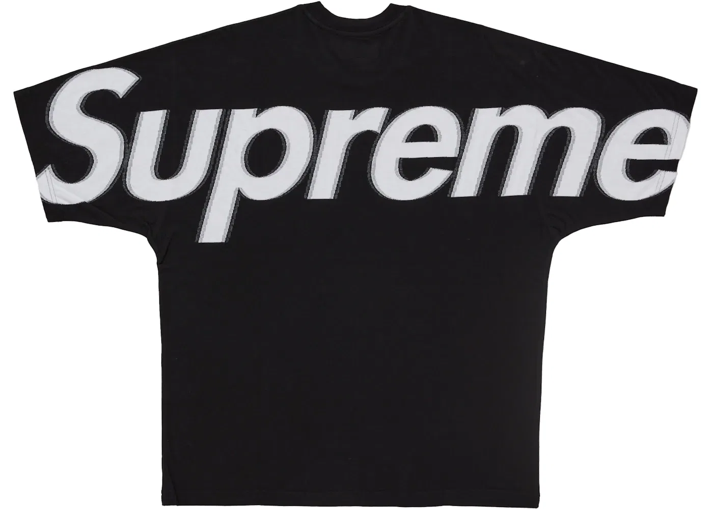 Мужской топ с коротким рукавом с интарсией Supreme Intarsia S/S Top (SS25), черный