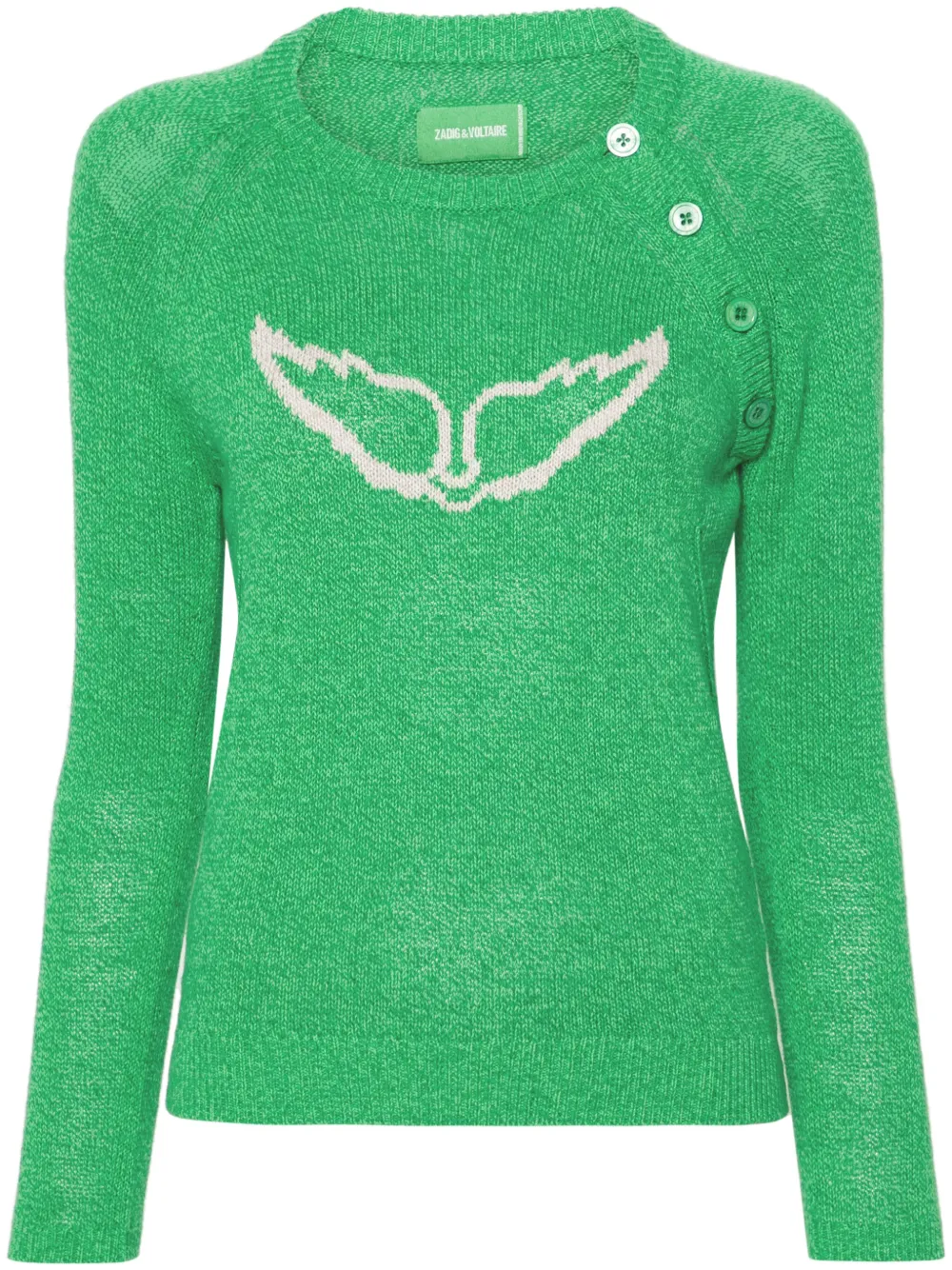 

Джемпер с принтом Regliss Wings Zadig&Voltaire, зеленый