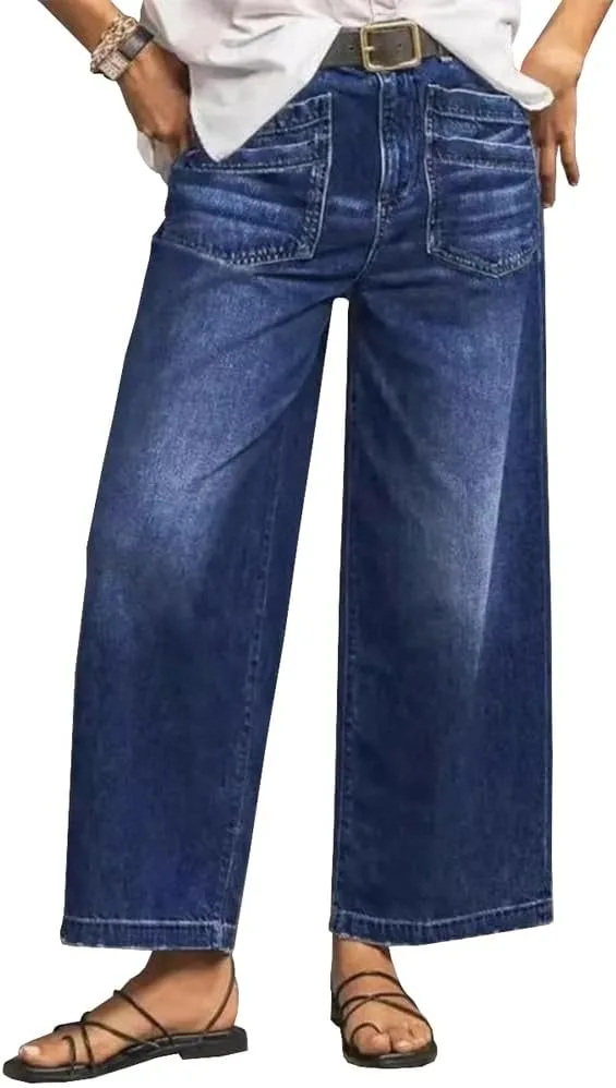 

Женские джинсы Vintage Mid Rise Wide Leg 90S Baggy Stretchy TACSTRUN