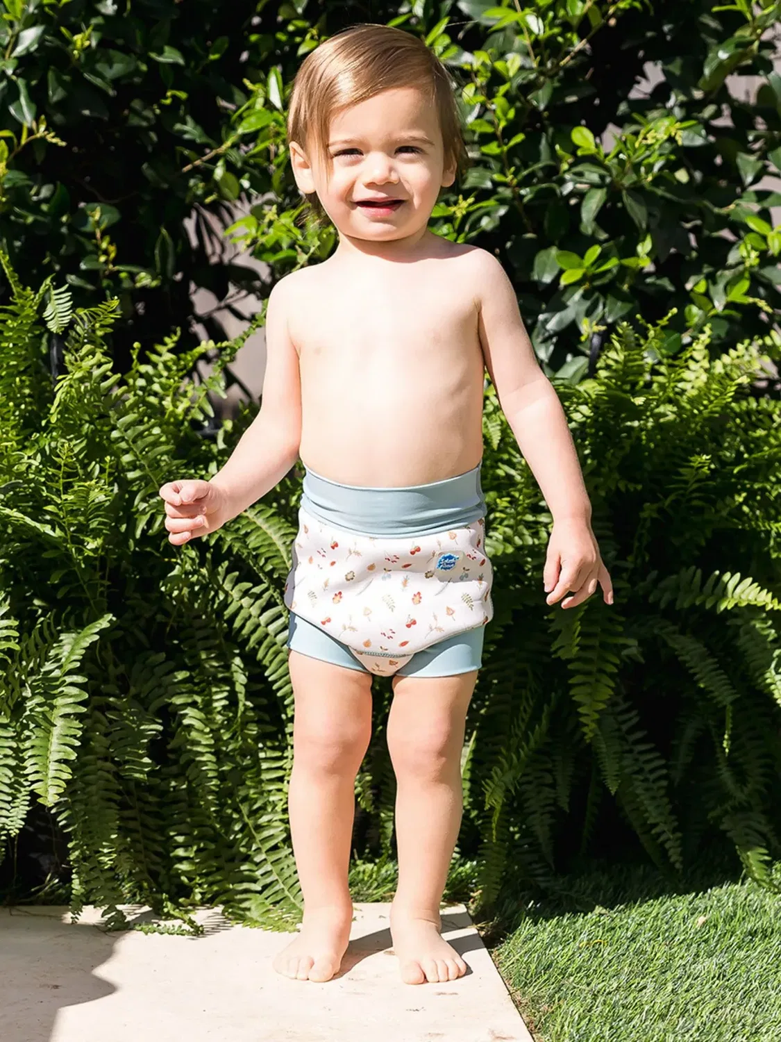 Многоразовый плавательный подгузник Happy Nappy Little Acorns Splash About, Natural — фото 4