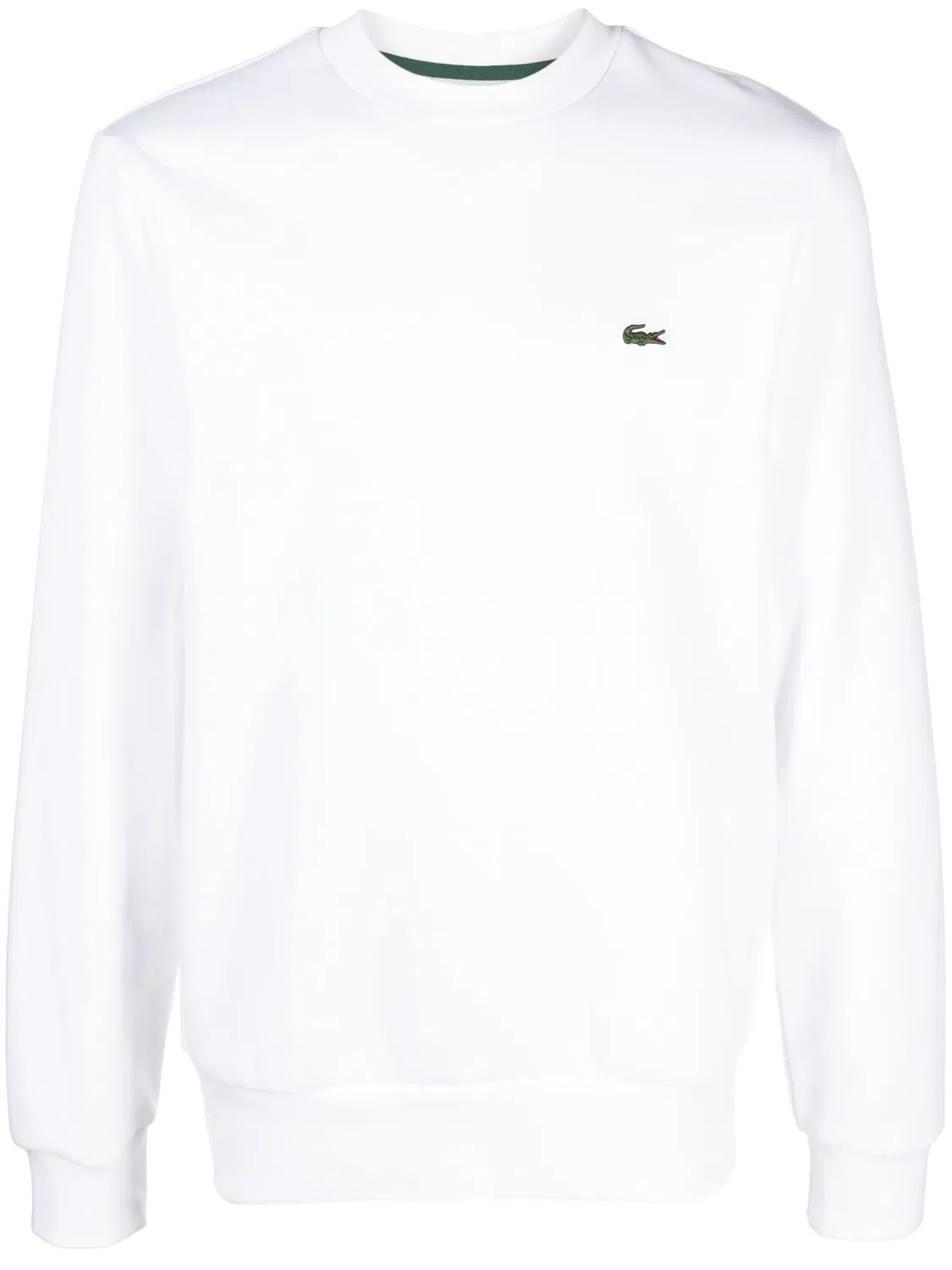 Свитшот с вышитым логотипом Lacoste, белый