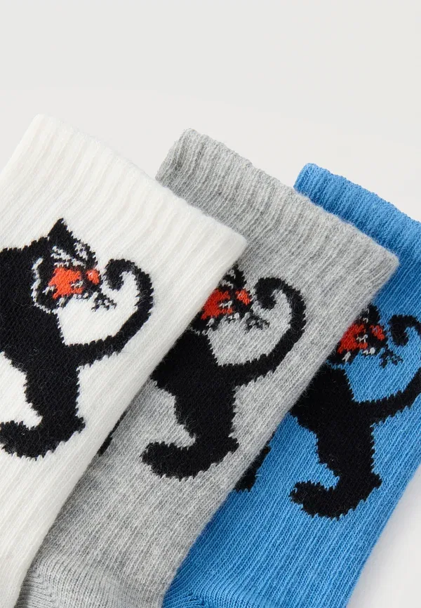 Носки 3 шт, хлопок, Panther unisex 3 pack, Mini Rodini, multi-coloured, мультиколор — фото 2