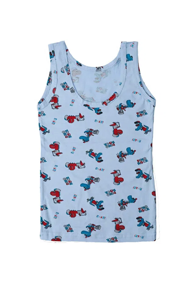 Детский комплект нижнего белья для мальчиков с принтом Dinosaur patterned Iwings, Blue — фото 3