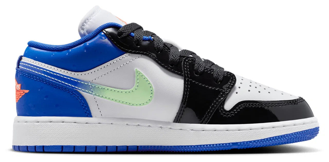 Кроссовки для мальчиков AJ 1 Low SE Jordan, цвет Blue/Orange/White