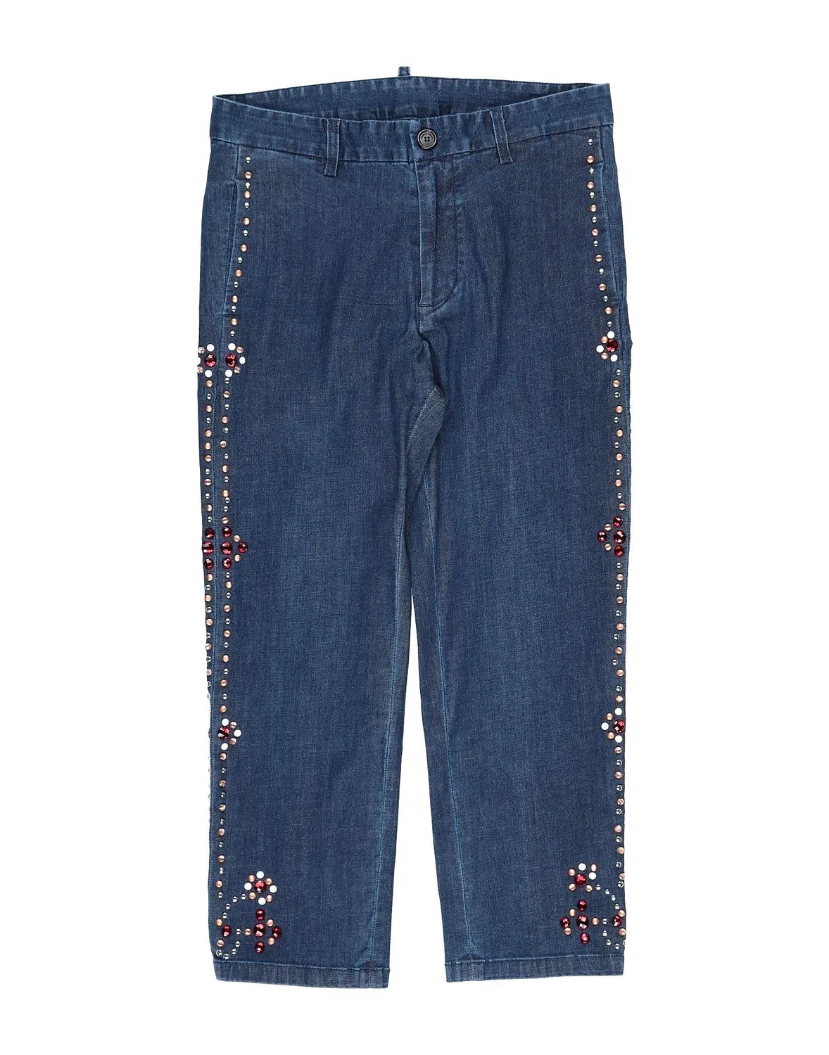 Джинсы с завышенной талией Dsquared2, синий